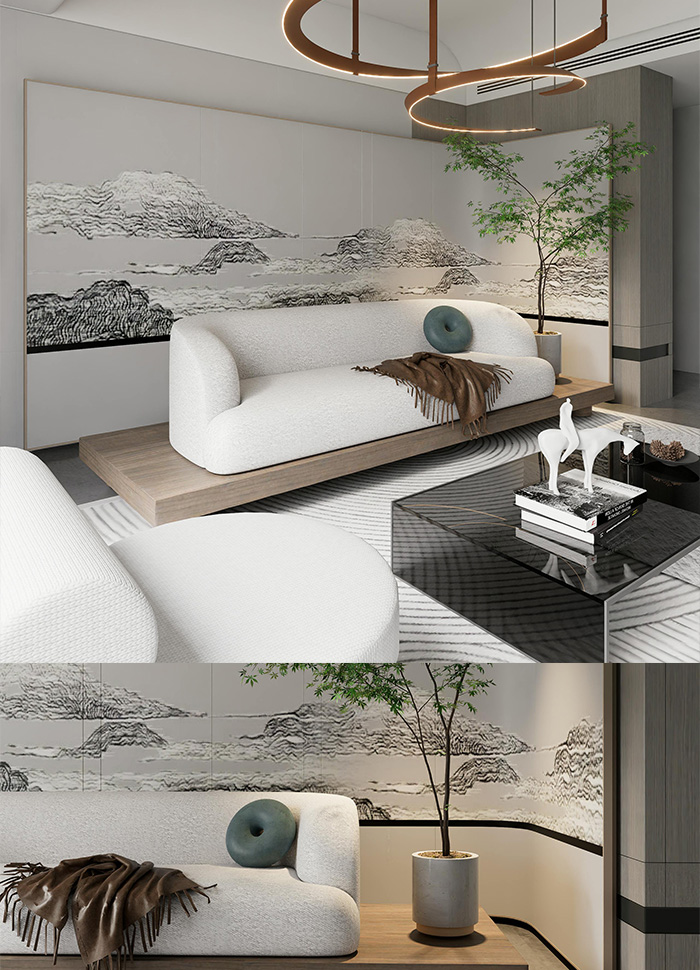 Elegant urban dining space for luxury condominium interior in KL